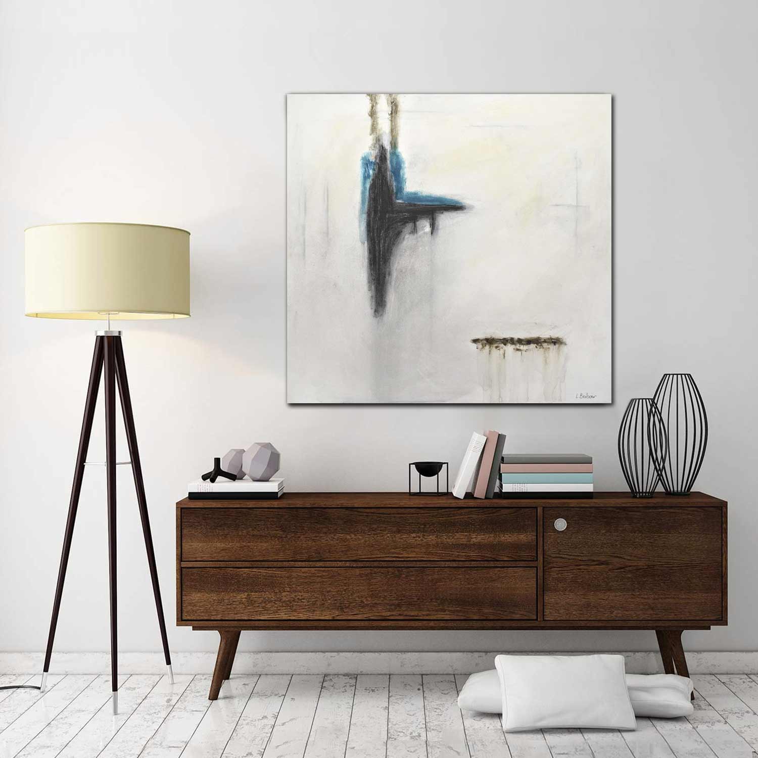 Abstract Painting Ready to Hang "Interference"