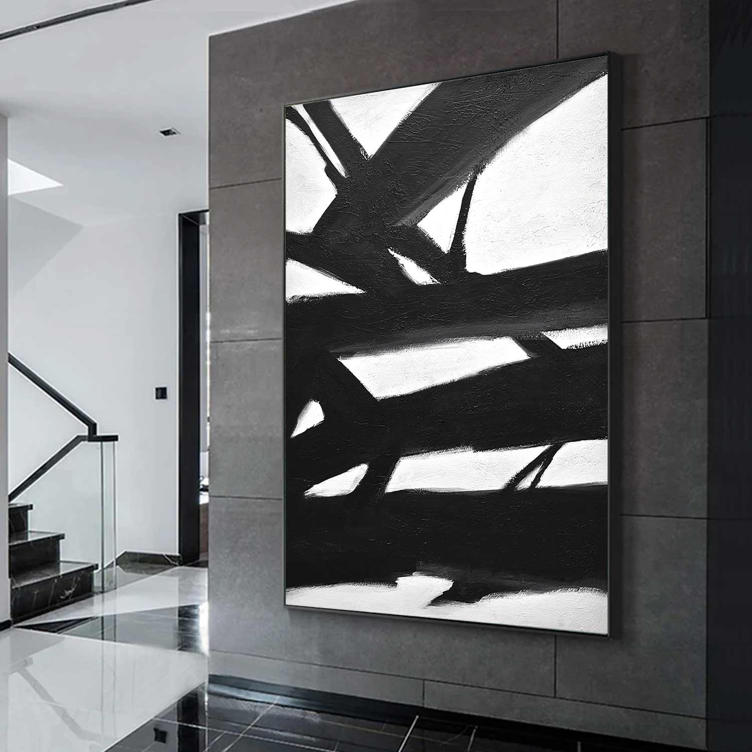 Kline Inspired Expressionism "Definite Direction"