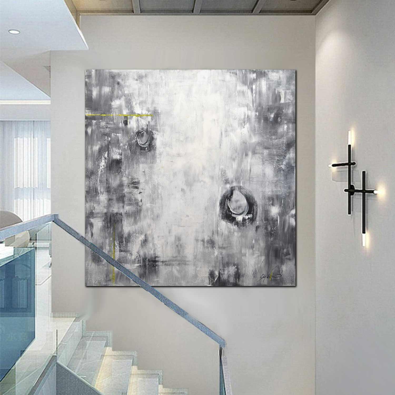 Monochrome Painting Circles "Interpretations"