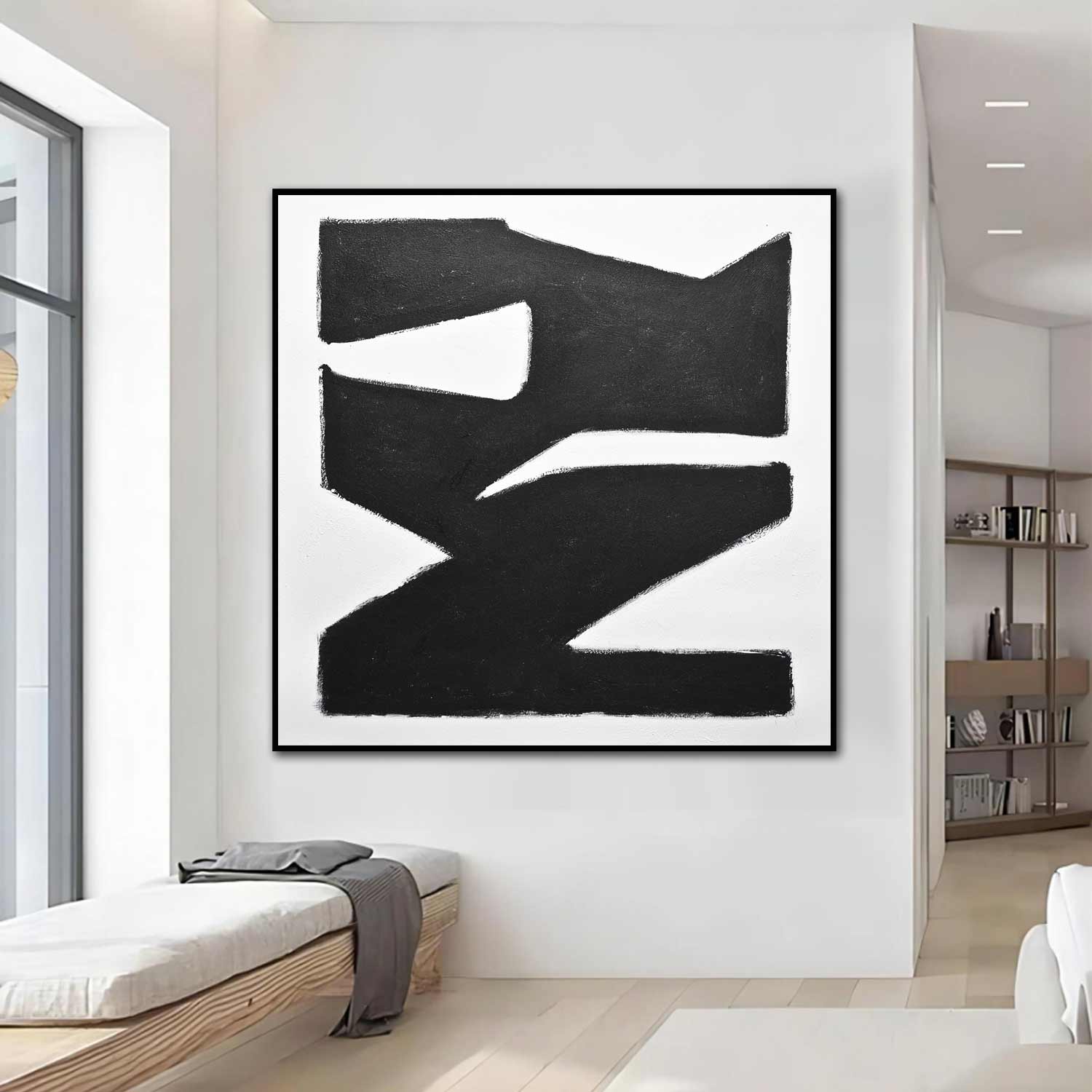 Mid Century Abstract Expressionism "City Block"