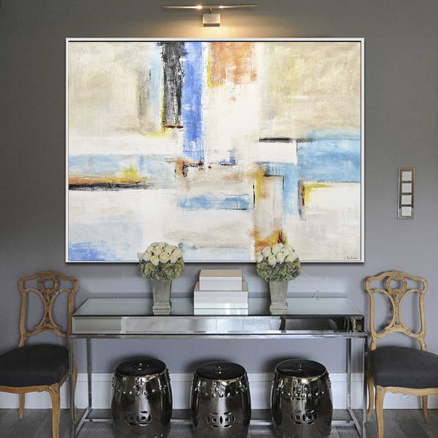 Energy Filled Abstract Painting Bold Artwork "A New Day"