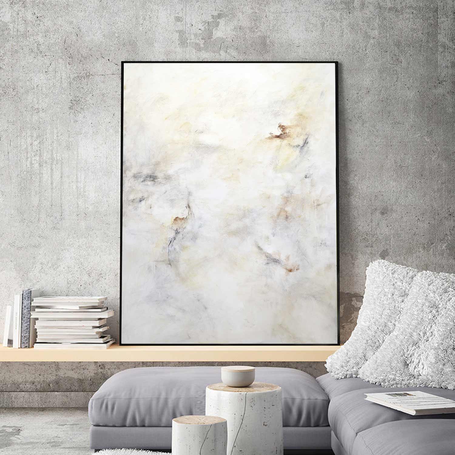 Light Minimalism Painting Natural Colors "Come Around"