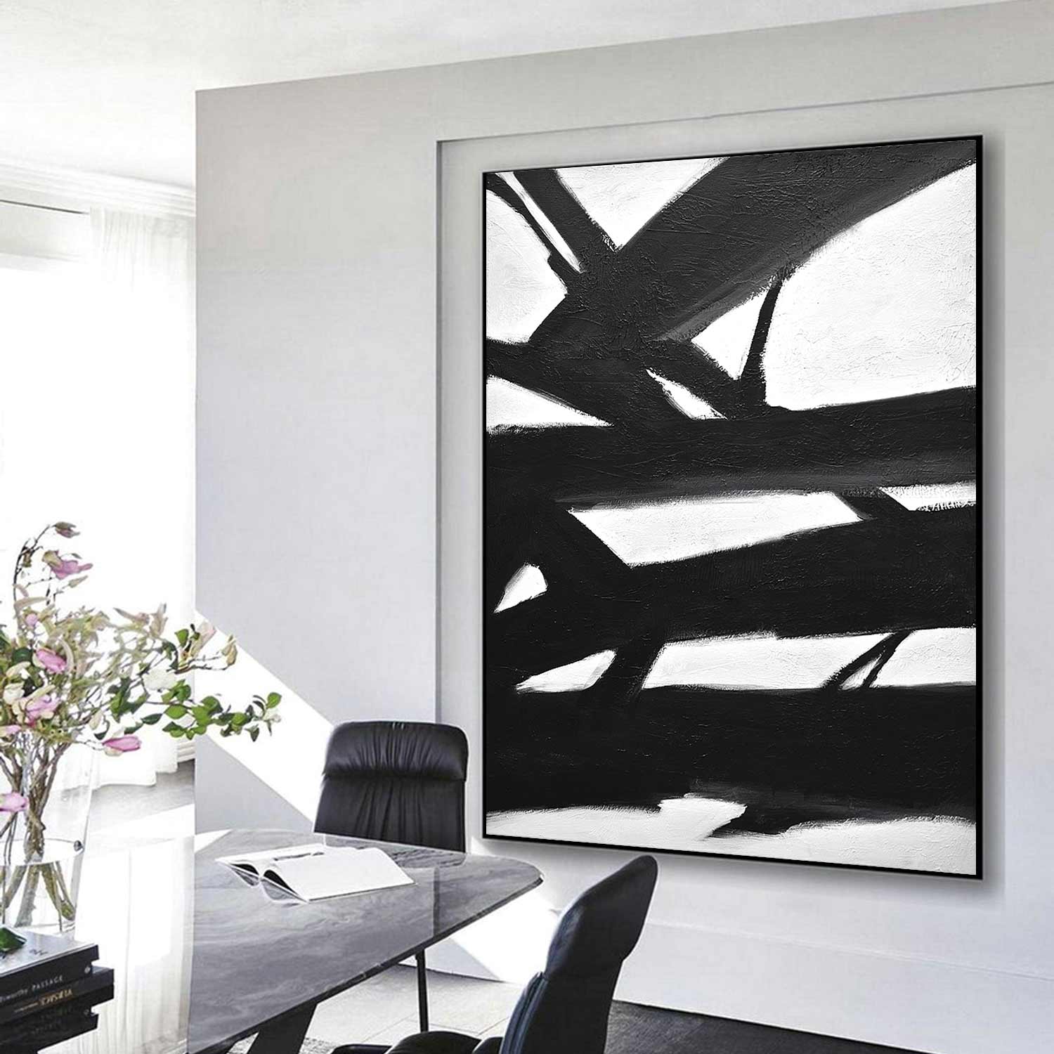 Kline Inspired Expressionism "Definite Direction"