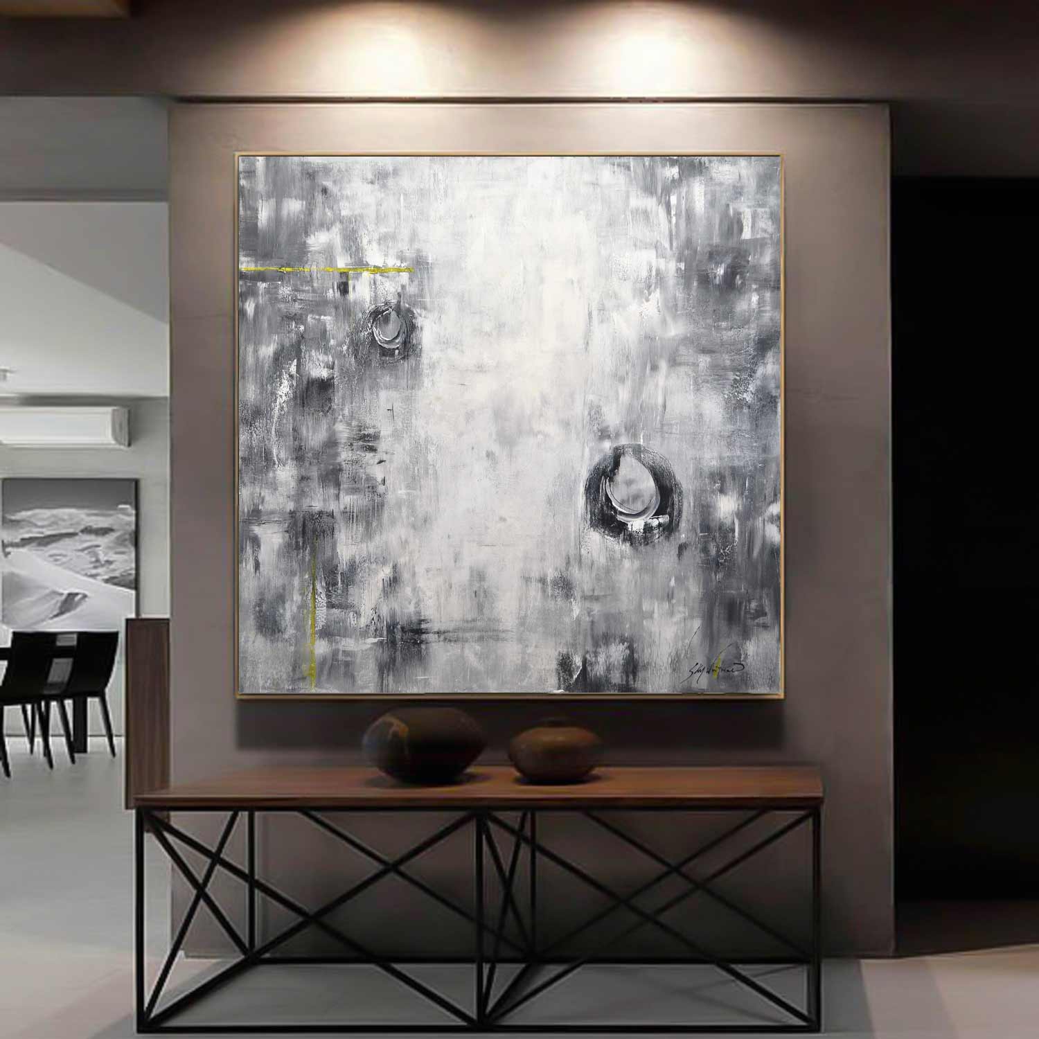 Monochrome Painting Circles "Interpretations"