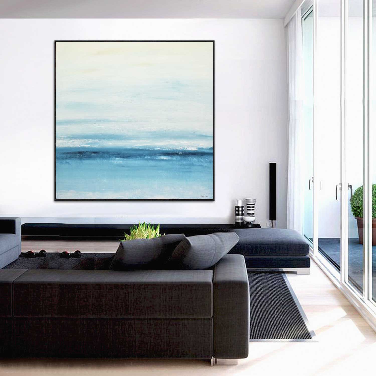 Large Original Landscape Simplicity Painting "New Horizons"