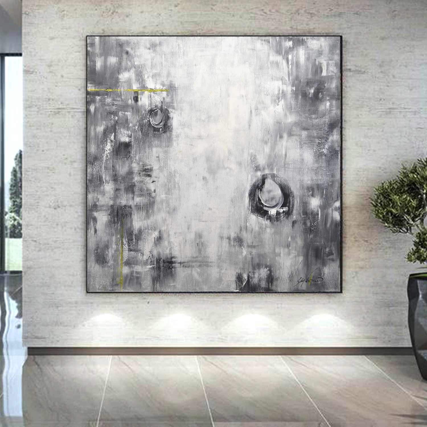 Monochrome Painting Circles "Interpretations"