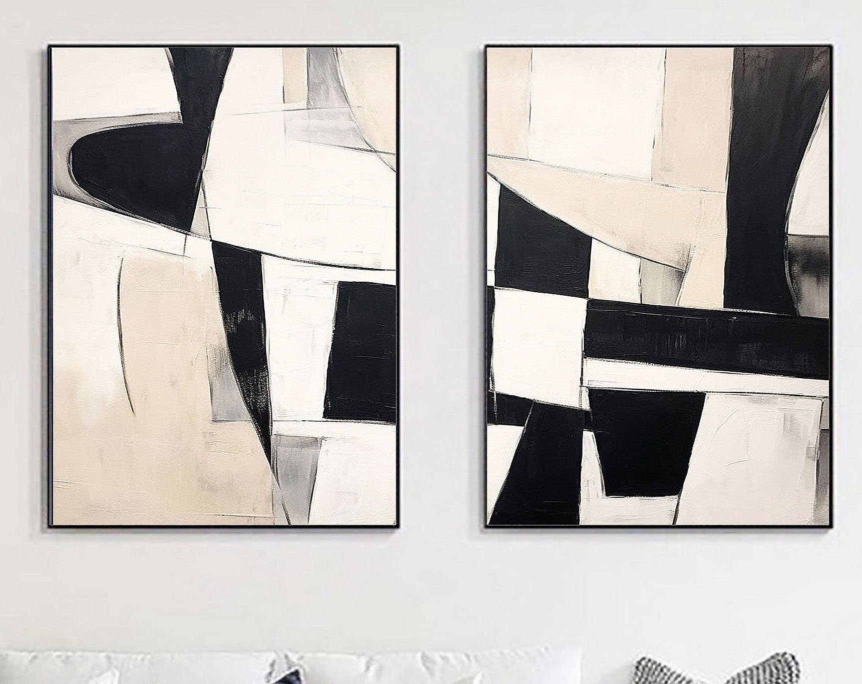Abstract Tranquility Painting SET OF 2 #CXA 001