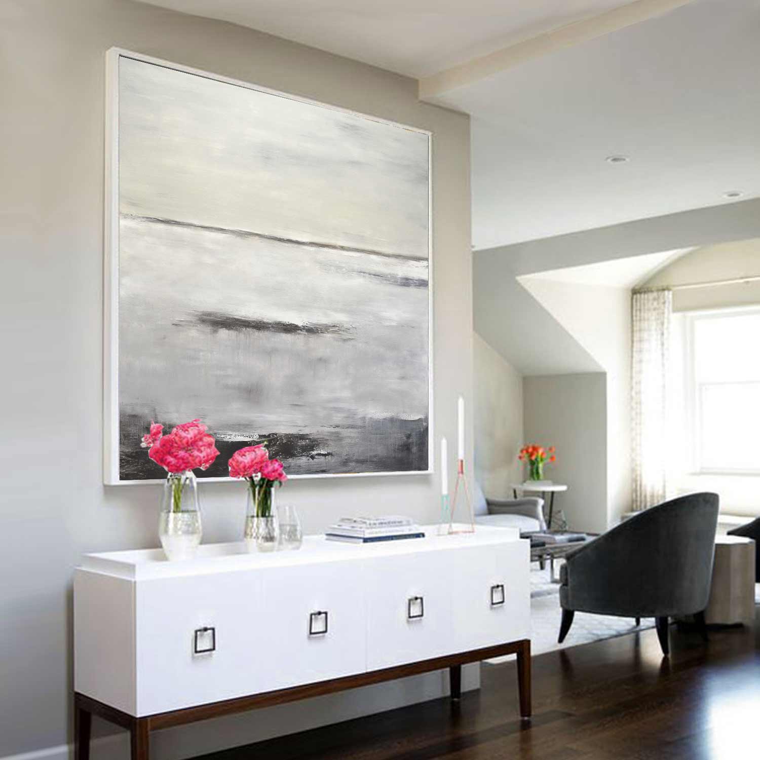 Modern Painting Warm Colors Abstract Art "Calm the Senses"