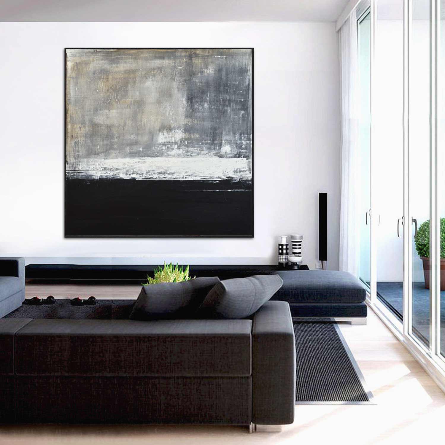 Square Large Fine Art Abstract Artwork "Spirit"