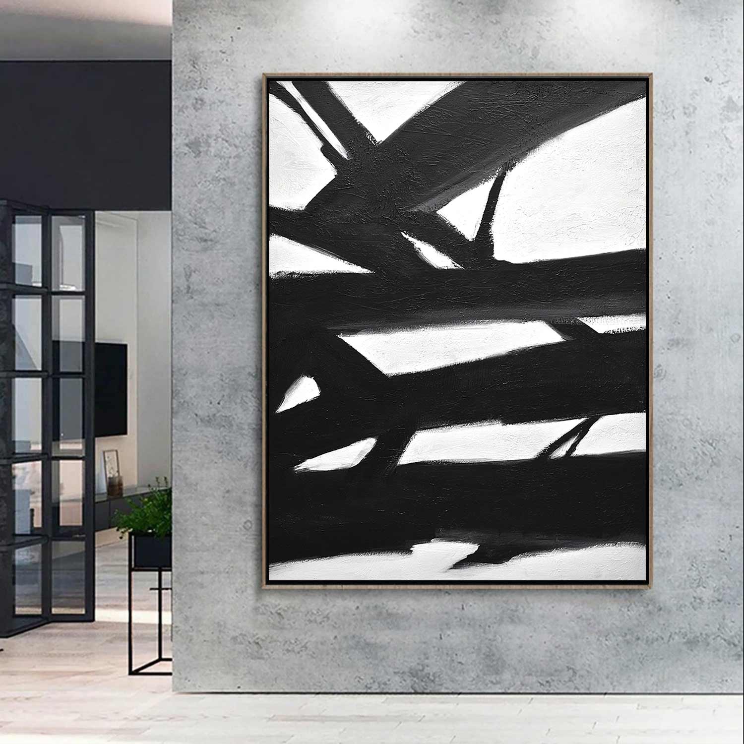 Kline Inspired Expressionism "Definite Direction"