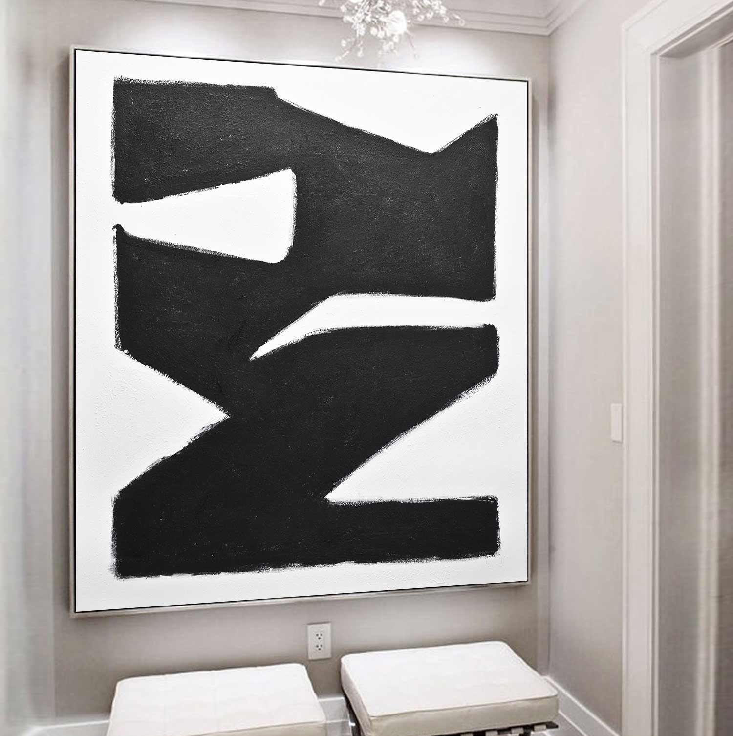 Mid Century Abstract Expressionism "City Block"