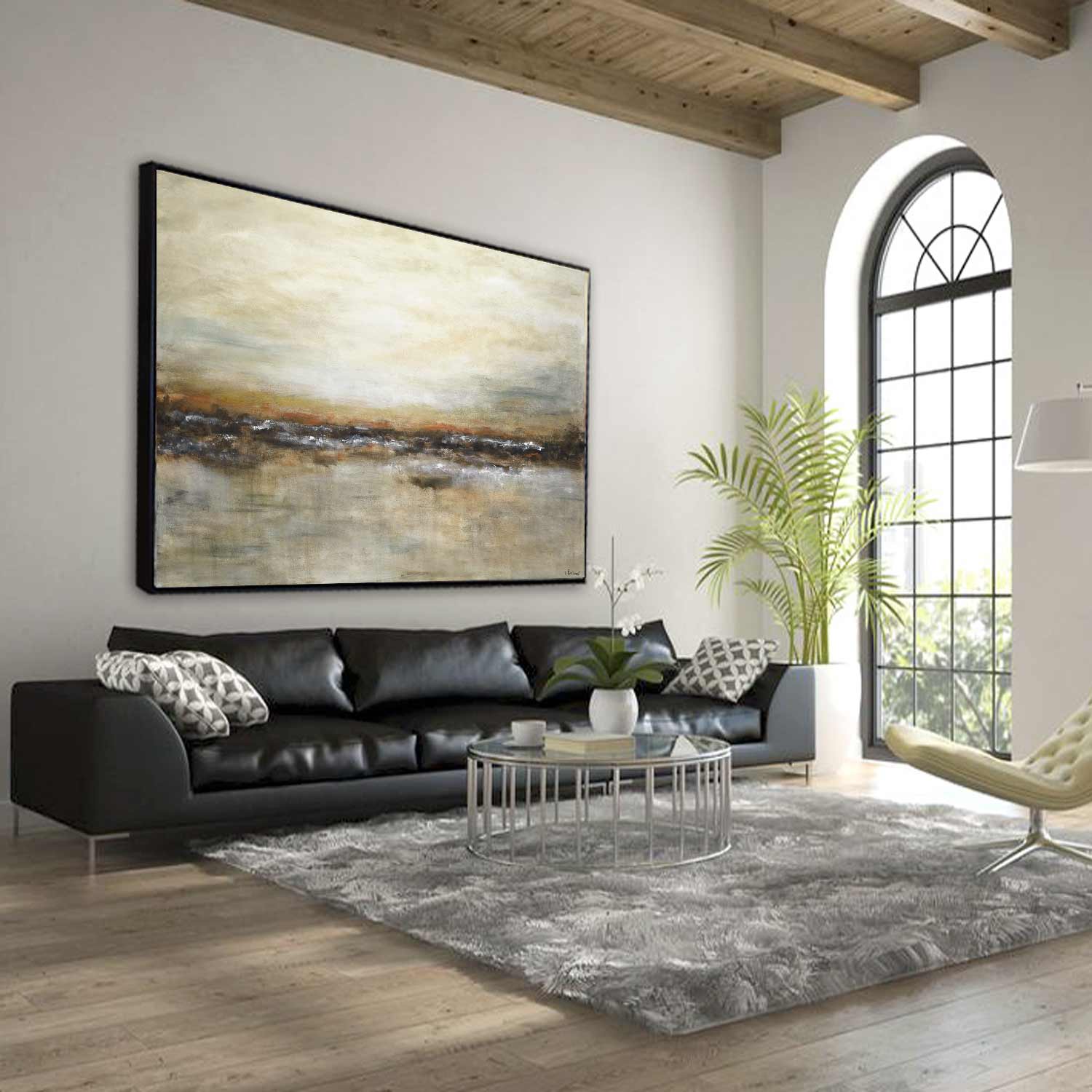 Oil Painting Serene Large Scale Landscape Art "Not Afraid"