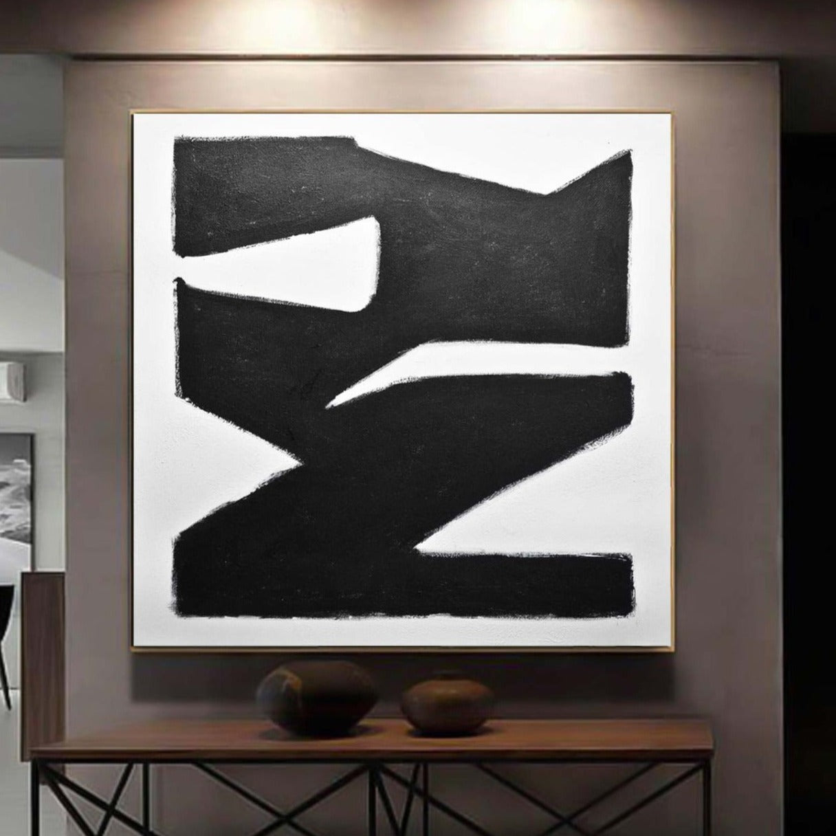 Mid Century Abstract Expressionism "City Block"