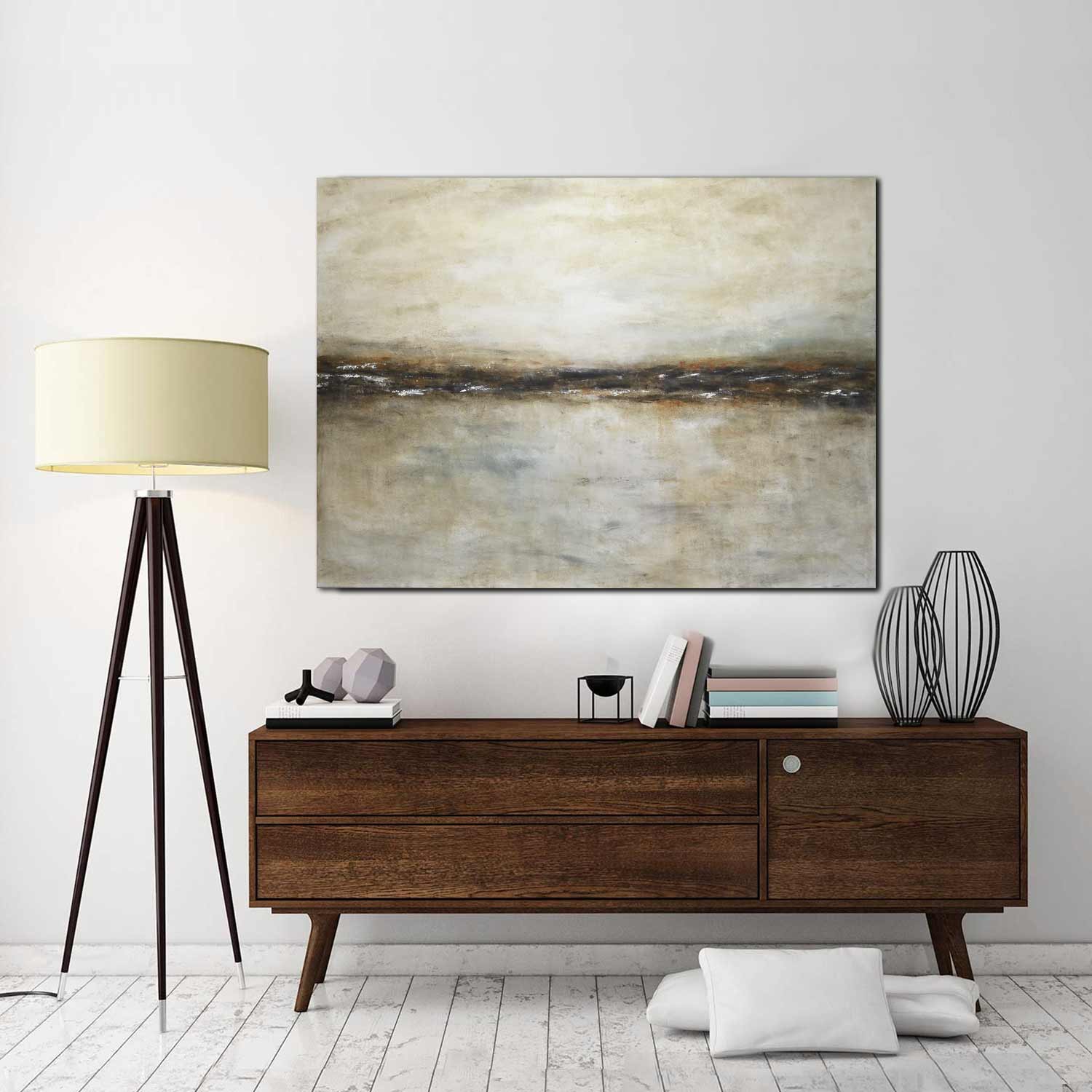 Landscape Painting Horizon Living Room Artwork "Dreaming the Journey"