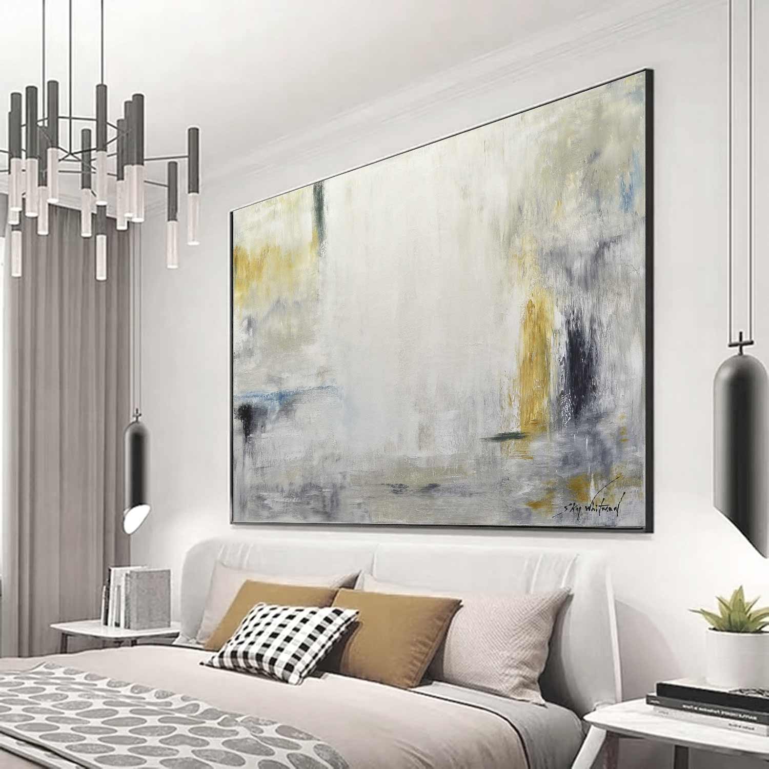 Present Day Art Vibrant Abstract Painting "True Hints"