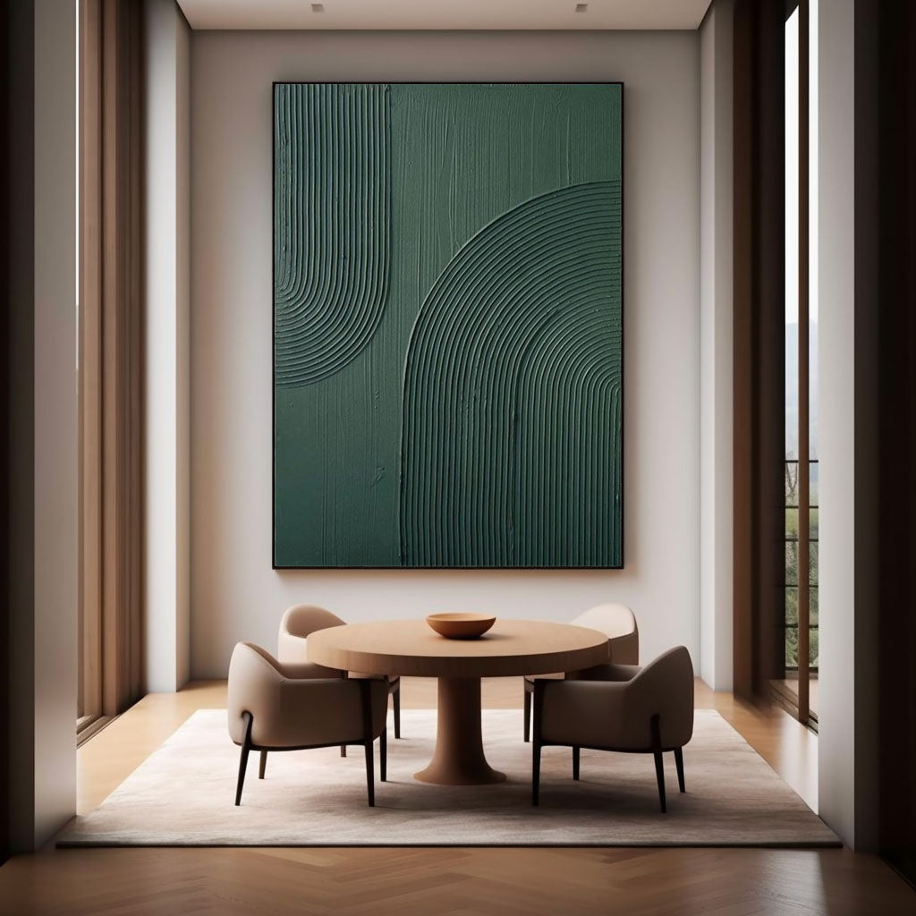 Blue & Green Abstract Painting #CXA 015