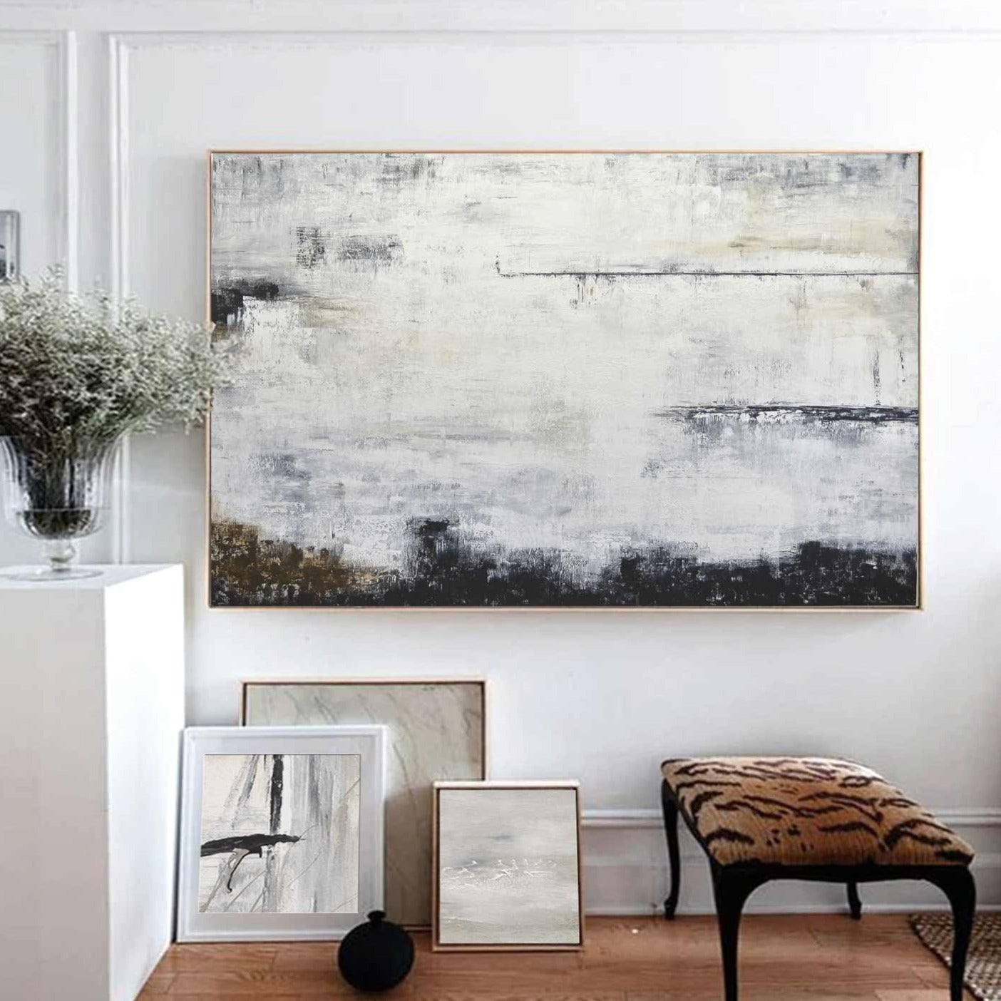 Handmade Oil Painting Contemporary Abstract "Chances"