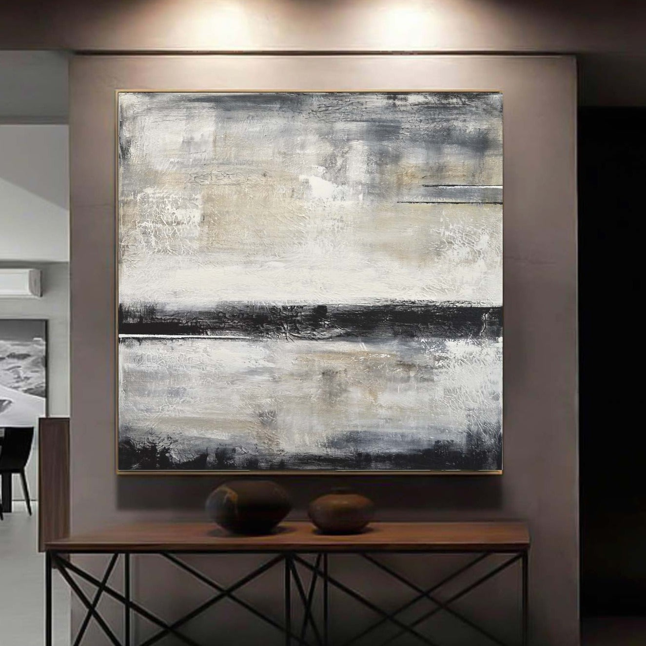 Large Square Contemporary Painting "Daydream"