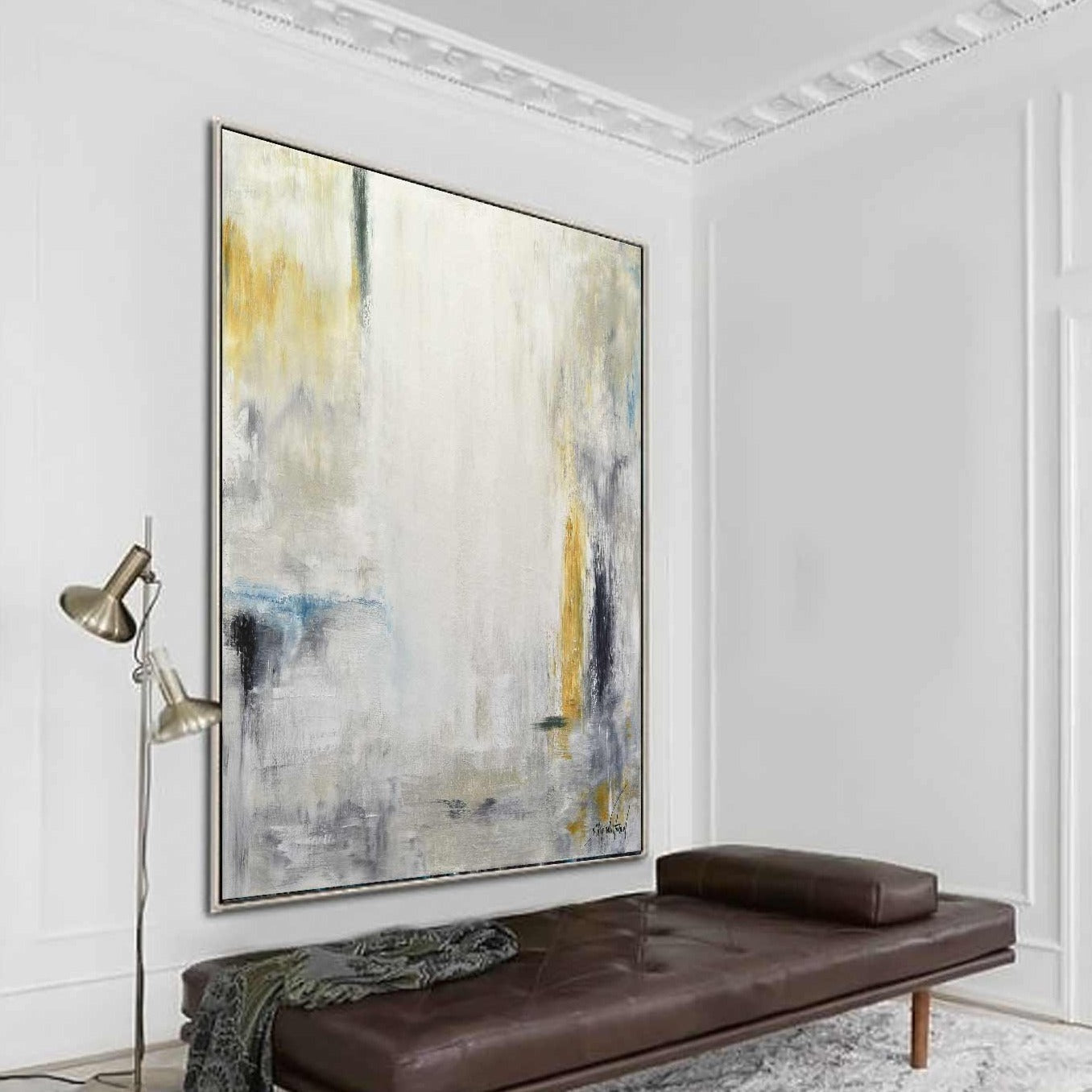 Contemporary Hand Painted Abstract Painting "True Hints"
