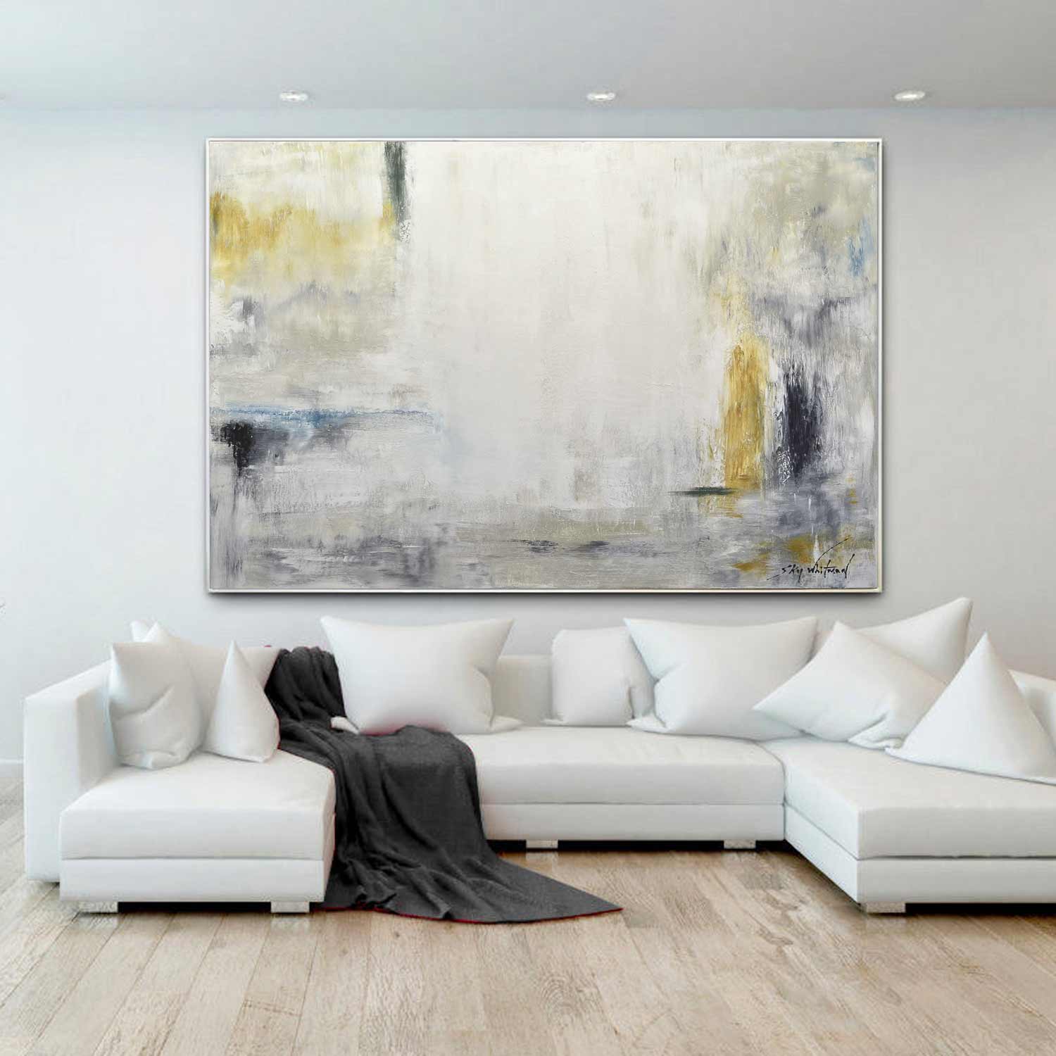 Present Day Art Vibrant Abstract Painting "True Hints"