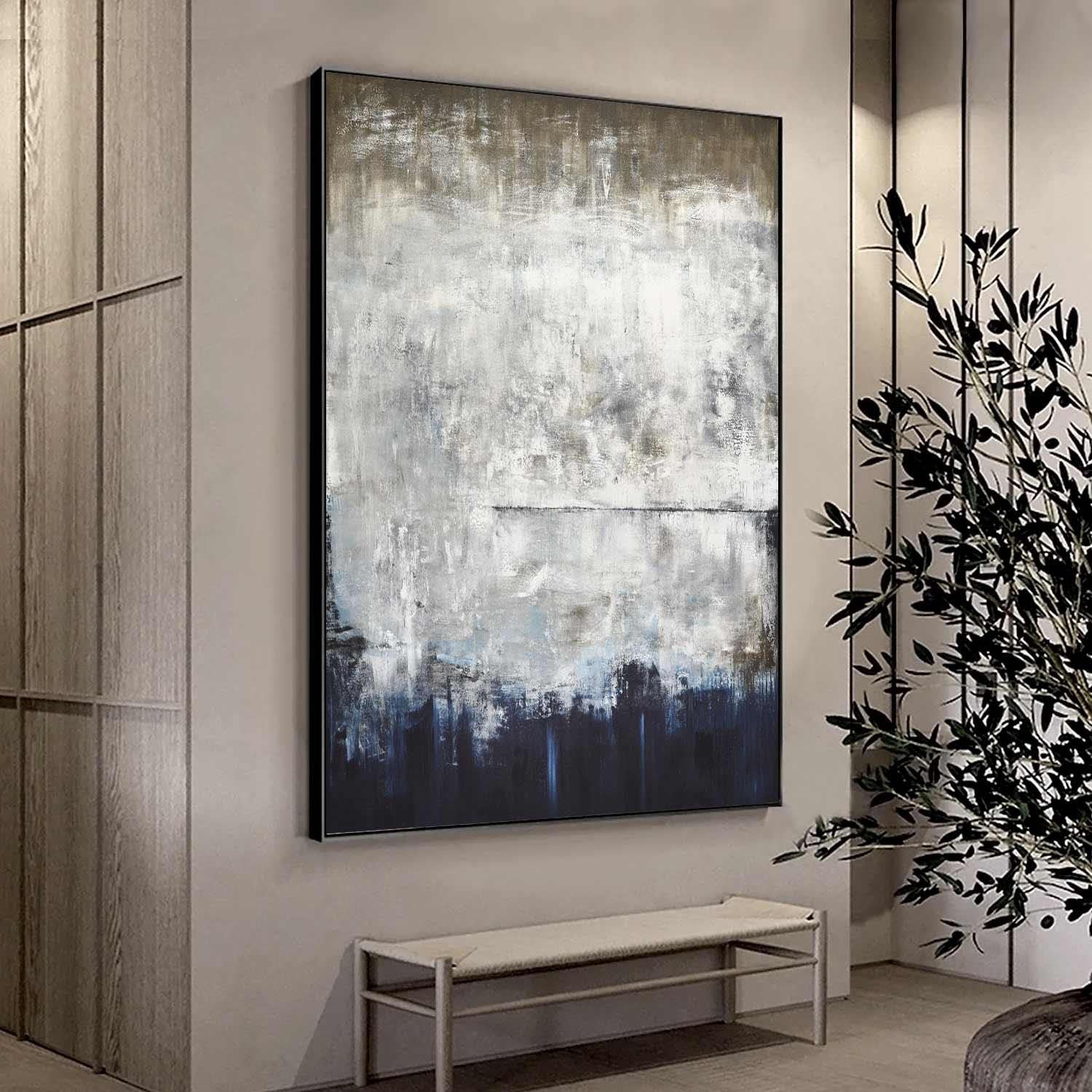 Original Large Contemporary Abstract Painting "Silent Strength"