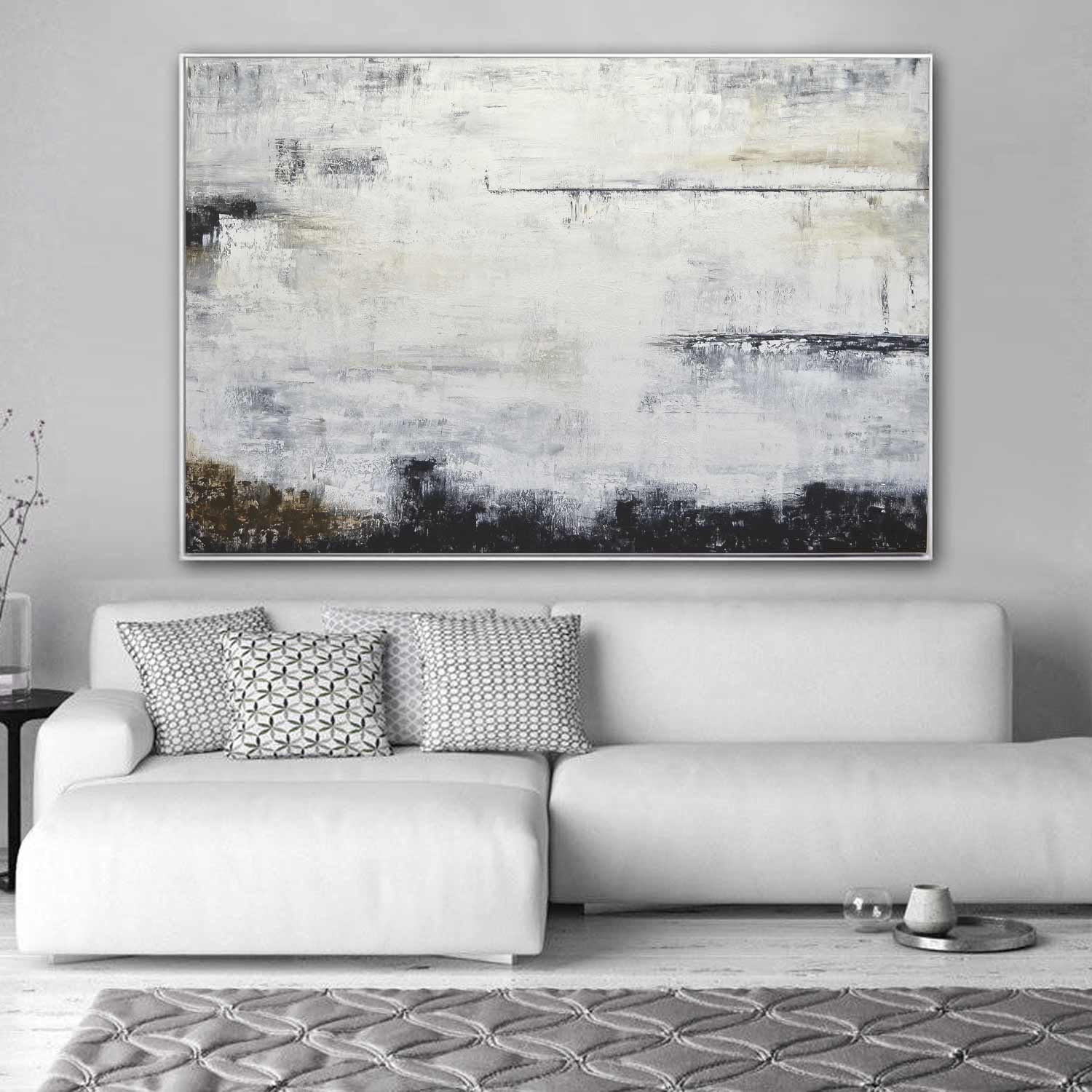 Handmade Oil Painting Contemporary Abstract "Chances"