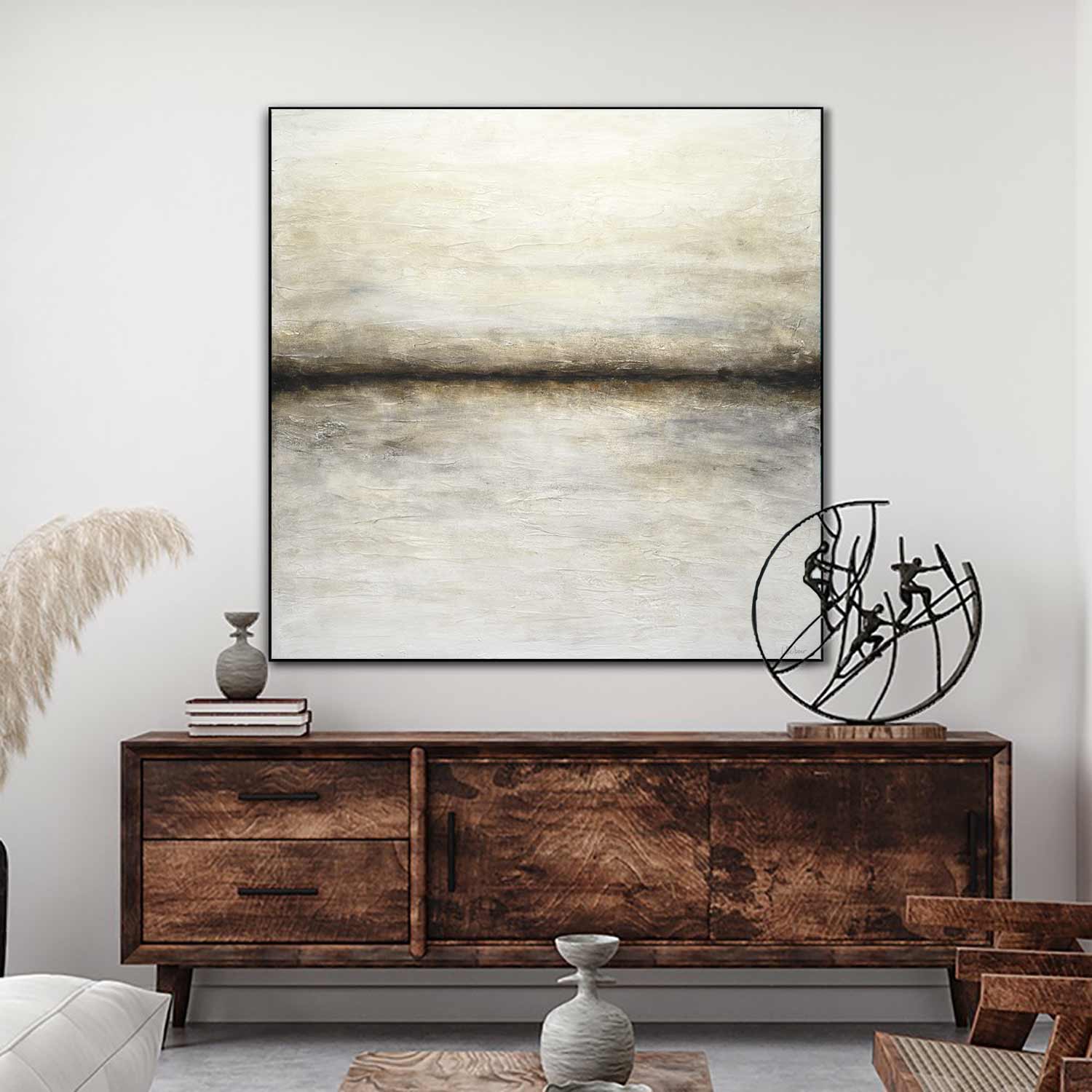 Minimalism Landscape Natural Hand Painted Art "Driven"