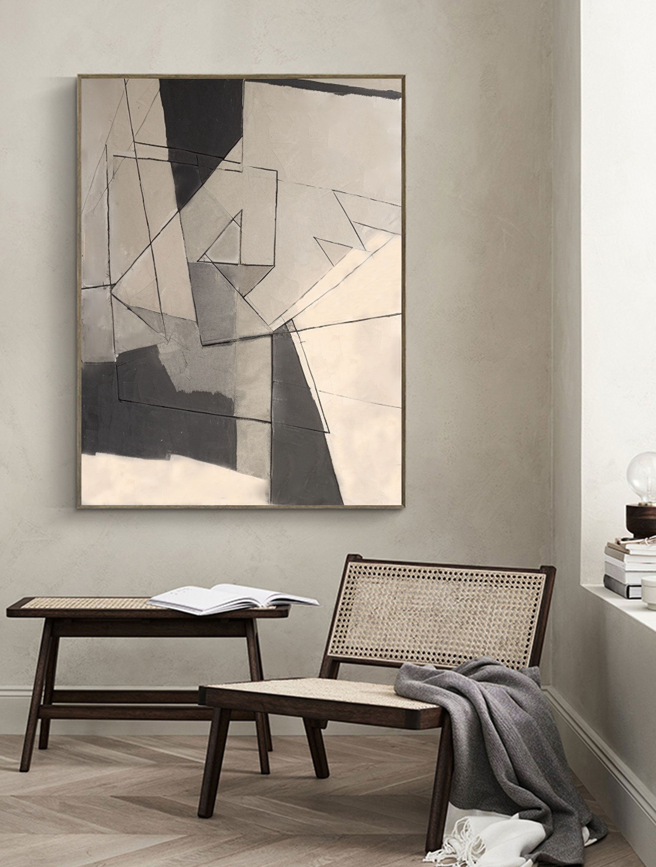 Grey Minimalist Painting #CXA 009