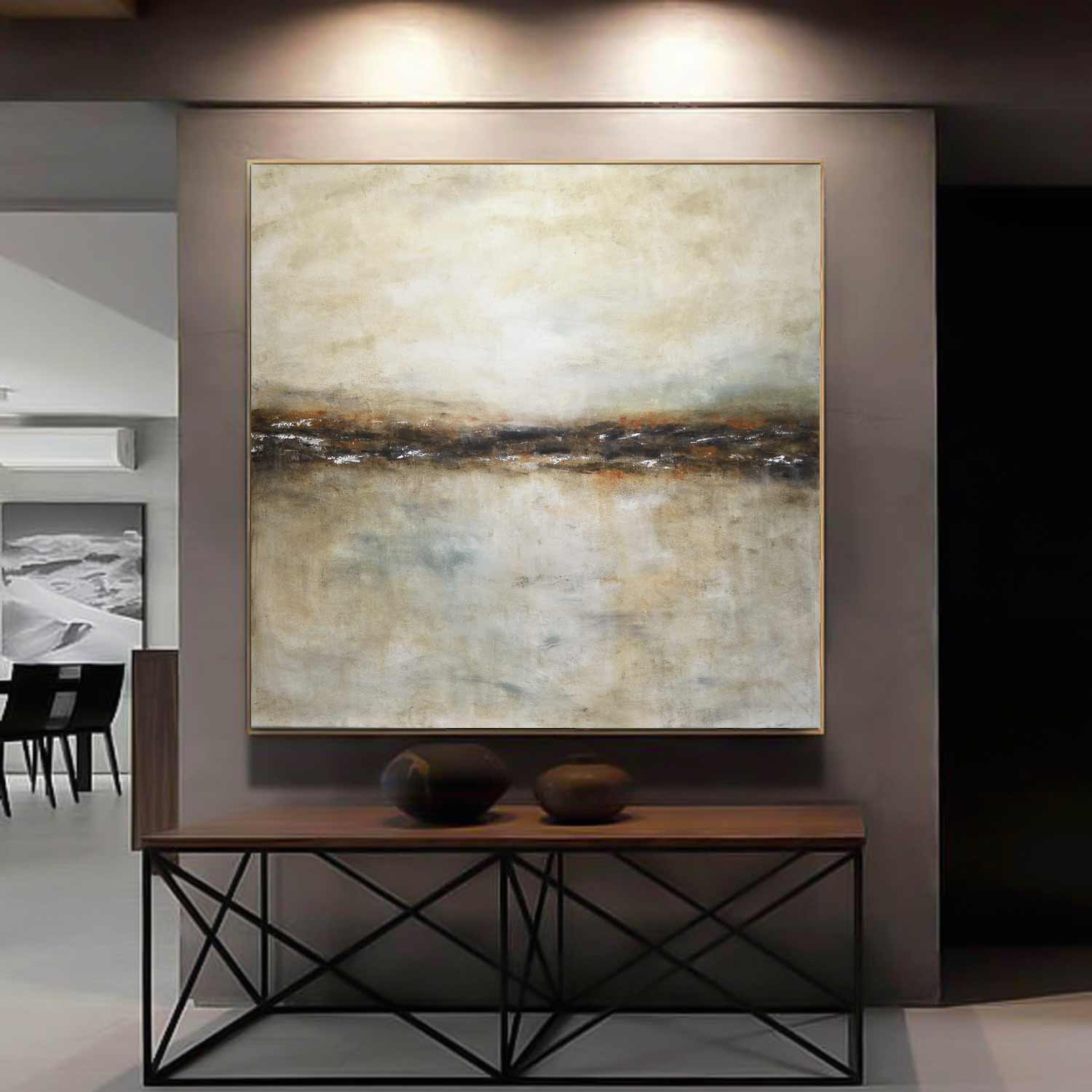 Earth Tones XL Landscape Oil Painting "Dreaming the Journey"