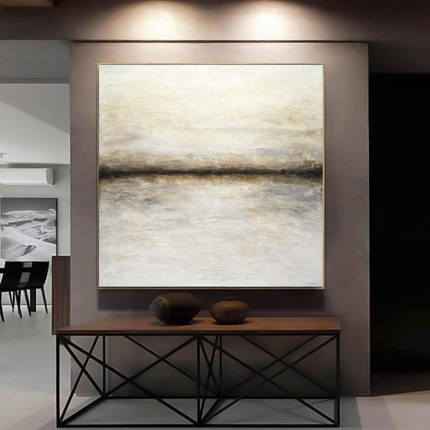 Minimalism Landscape Natural Hand Painted Art "Driven"