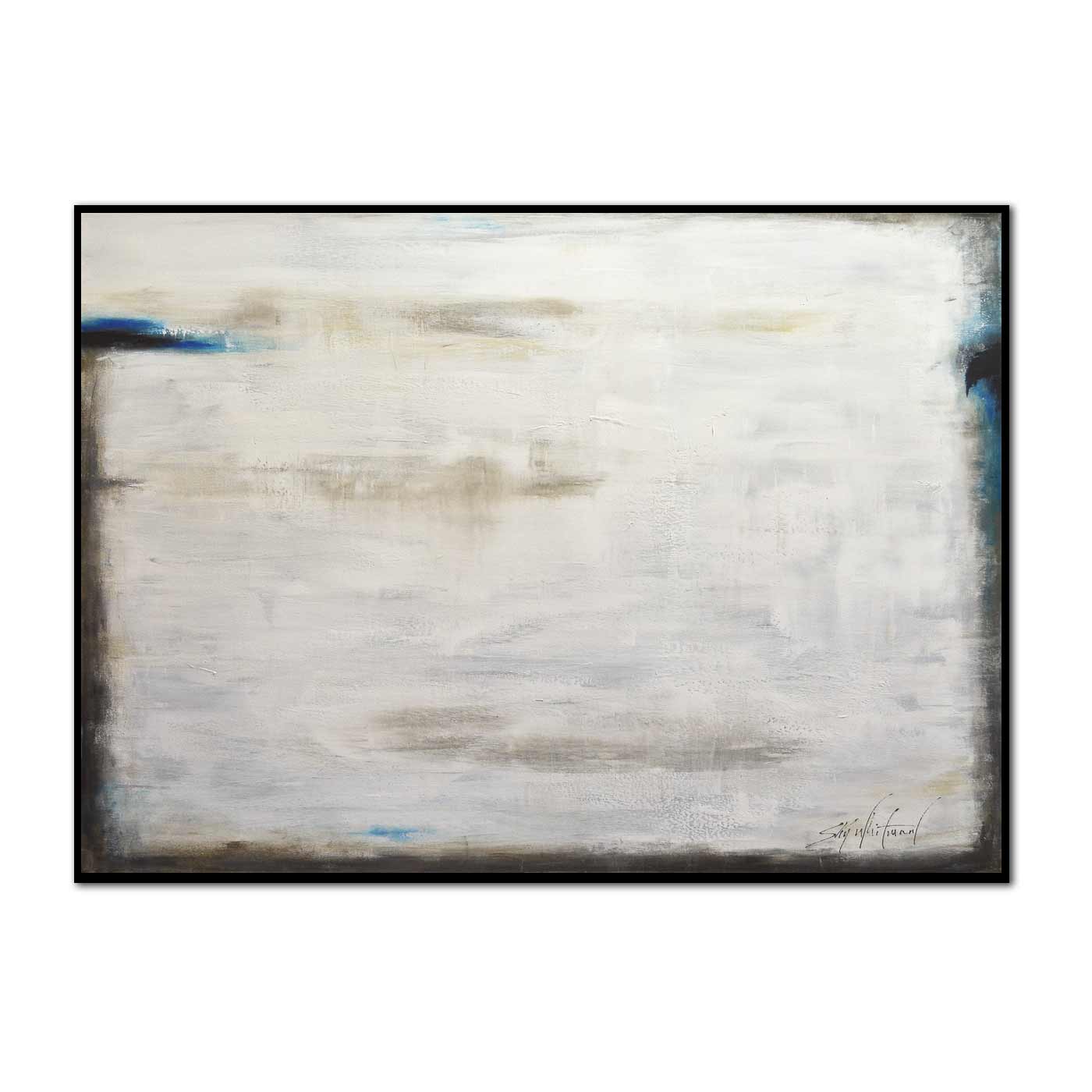 Elegant Fine Art Minimalist Painting Soft Colors "Lit Up Inside"