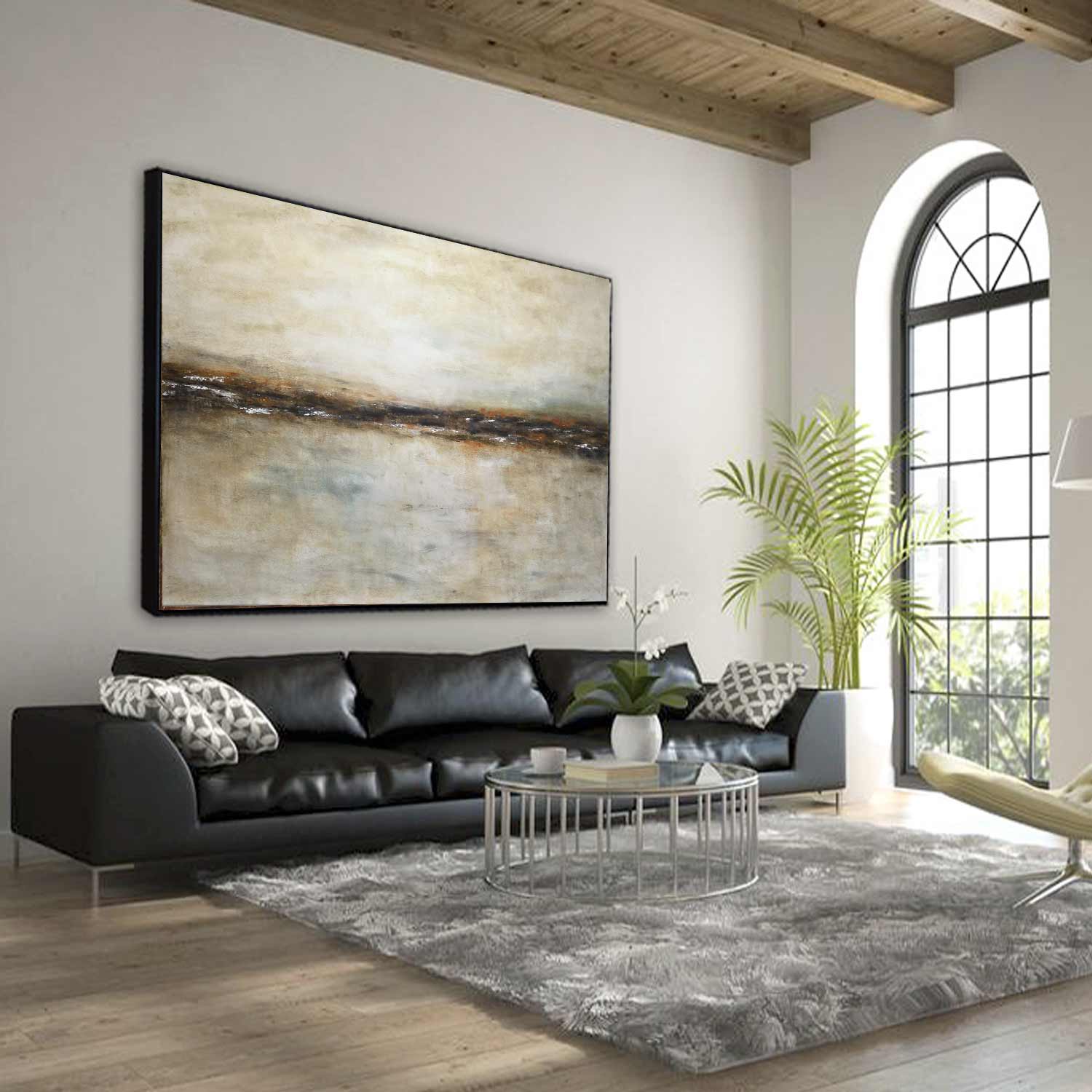 Landscape Painting Horizon Living Room Artwork "Dreaming the Journey"