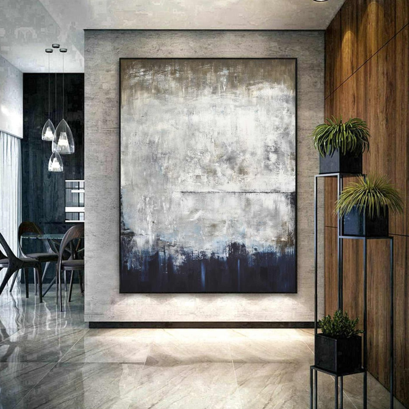 Original Large Contemporary Abstract Painting "Silent Strength"
