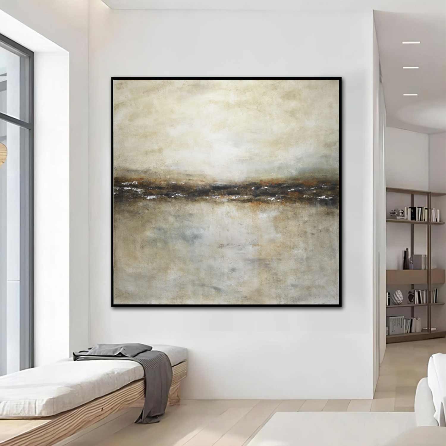 Earth Tones XL Landscape Oil Painting "Dreaming the Journey"