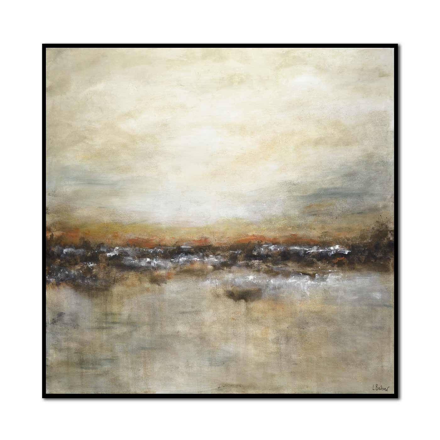 Hand Painted Large Landscape Oil Painting " Not Afraid"