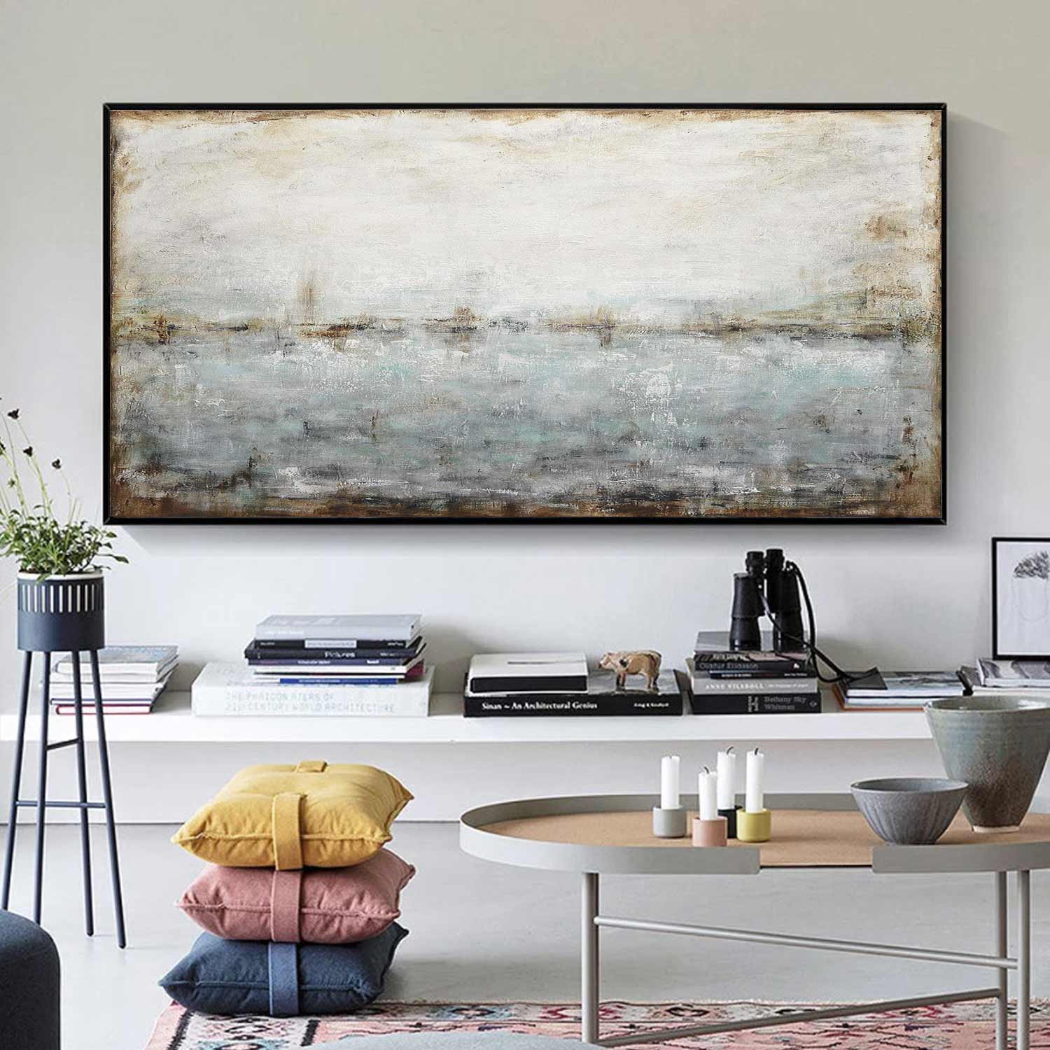 Tranquil Painting For Big Walls Premium Art "Frozen in Time"