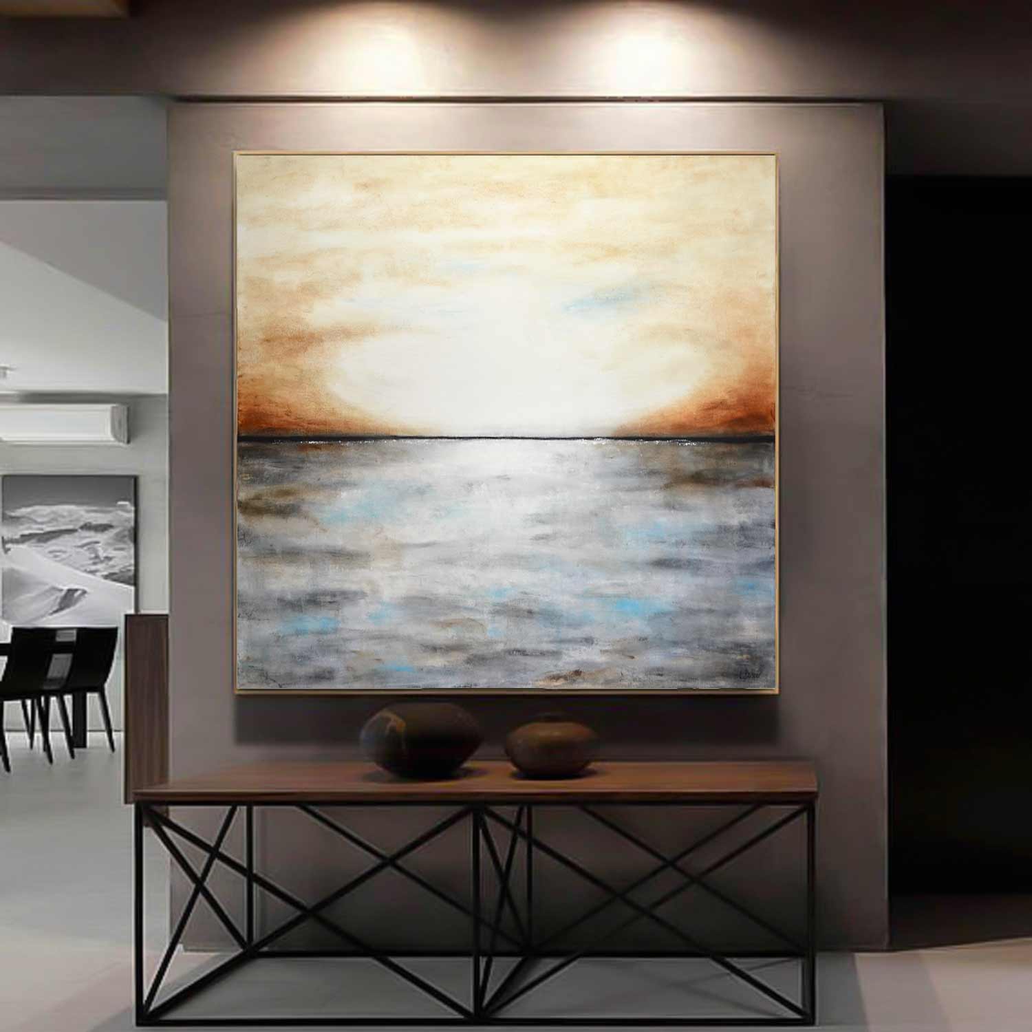 Landscape Painting Handmade Calming Art "Distant Skies"