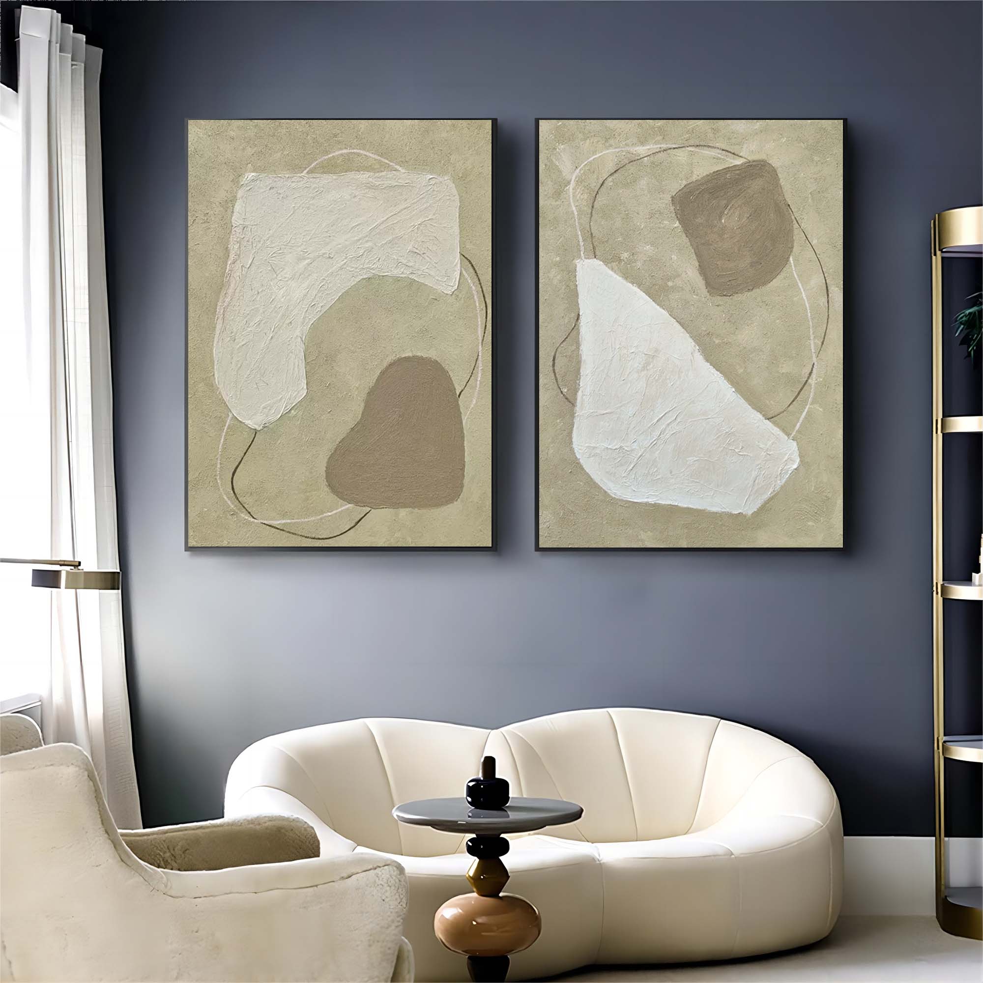 Abstract Painting Set Of 2 #SP117